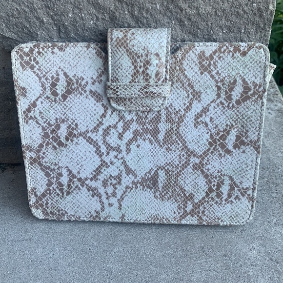 Maurizio Taiuti Made in Italy Snakeskin Leather Clutch Bag - Picture 12 of 14